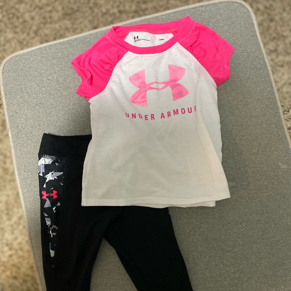 Toddler girl under armour set